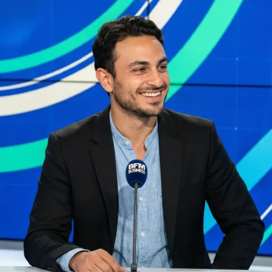 Paul Slama, fondateur de Cypher IA, sur le plateau de BFM Business